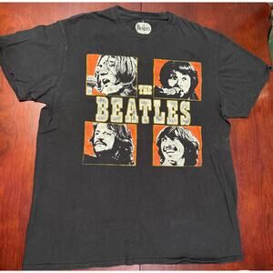 The Beatles Let It Be Men’s Large Black Short Sleeve 100% Cotton T-Shirt Apple